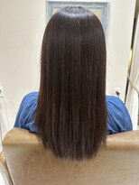 フレーム へアアンドトリートメント 天王寺北口店(FRAME)&nbsp;ナチュラルツヤブラウンストレート