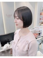 ロンドリゼル 札幌(Lond RiseL)&nbsp;オリーブグレー/前髪/ボブ/マロンベージュ/黒髪/髪質改善/小顔