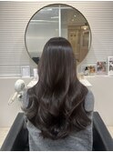 《韓国ヘア》チョコブラウンカラー×レイヤーカット