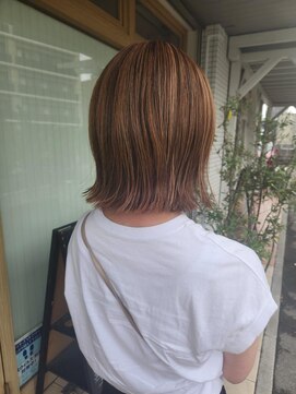 スーリール 伊都店(Sourire) ハイライト　外ハネボブ