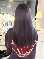 シェリ(che'rie)&nbsp;ブリーチハイライトカラーミルクティーベージュレイヤーカット