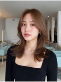 韓国/髪質改善/レイヤーカット/小顔/透明感カラー