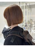 ミニボブ・ブリーチなしのベージュカラー[国分寺]