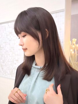 アンフィニー 銀座(ANFINI) 前髪/顔まわり小顔/大人レイヤー/レイヤーカット/丸顔/面長/銀座