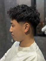 メロウメンズライン 神戸三宮(mellow men's line)&nbsp;テーパーフェード / フェード / ピンパーマ  / 仏陀パーマ