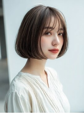 ダル 渋谷/表参道(DAL.) サイドバングたっぷりなタンバリモリタッセルボブ顔まわりカット