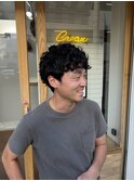 ラフな動きのメンズパーマ