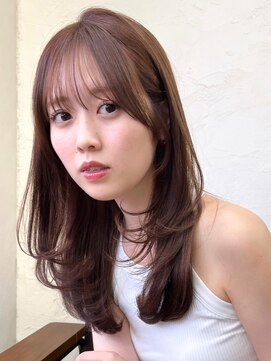 アンフィニー 銀座(ANFINI) 前髪/顔まわり小顔/大人レイヤー/レイヤーカット/丸顔/面長/銀座