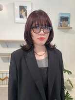 ノマド(nomad)&nbsp;チェリーブラウン　フルバング　ハッシュカット