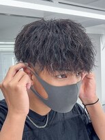 ルースト 南堀江店(ROOST) 刈り上げセンターパート/波巻きツイストスパイラル/南堀江