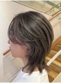 ハイライトで魅せるオリーブカラー