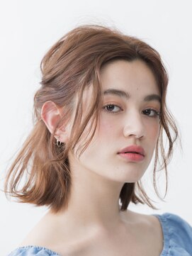 アース クロスガーデン川崎店(HAIR&MAKE EARTH) ねじりんぱハーフアップ【EARTHCG川崎】