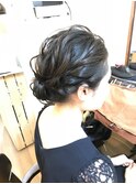 ラフウェーブヘアアレンジ【ブライダルヘアメイク/立川/立川南】