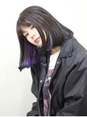 黒髪ボブとシークレットインナーカラー
