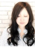 ダークな大人インナーカラー