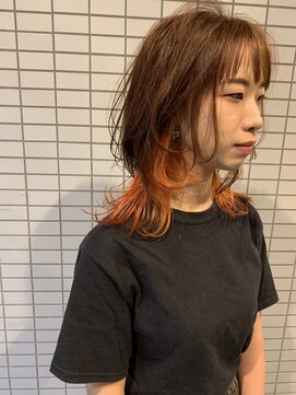 ヘアアンドスペース ベロン(hair&space velon) オレンジウルフ