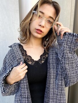 トルネード(TORNADO) 外国人風フェイスフレーミング グレージュ ヨシンモリ 韓国風