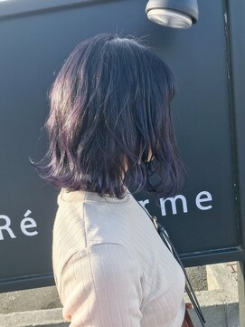 リシャルム 新保店(Re charme) 【リシャルム】【宮翔太】【長岡】切りっぱなしバイオレットカラ