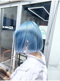 韓国ヘア BTSテテ髪色ジミン髪色 水色ヘア