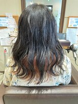 バグズ ヘアデザイン 桔梗が丘店(Baguz HAIR DESIGN) 暖色系カラー×インナーカラー10代20代30代