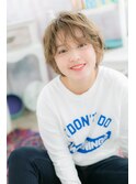 くせ毛風無造作カール大人ガーリー束感ショートウルフa1