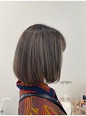 グレー×ハイライト