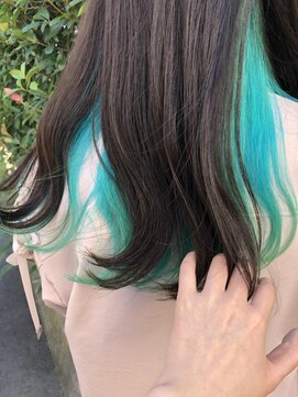 ネオヘアー 曳舟店(NEO Hair) ターコイズブルー【瀬川】インナーカラー/美髪/曳舟