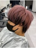 ツートーンウルフヘア