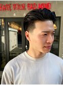 バーバー　刈り上げショート/アップバング/フェードカット