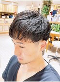 パーマ風マッシュ