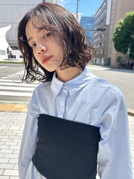 オーシャン(Ocean) ［Ocean Hair&Life 水田成美］切りっぱなしボブパーマ風スタイル