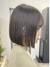 【全員】ボブカット+髪質改善カラー+オージュア5stepTR　15400円