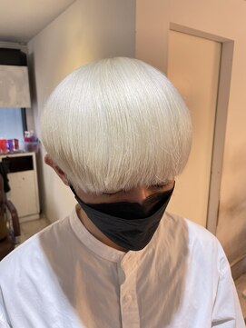 ホロ(hollo) ホワイトマッシュ/ホワイトヘア/韓国マッシュ