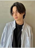 メンズセンターパート/ニュアンスパーマ
