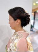 訪問着着付け＋ヘアセット