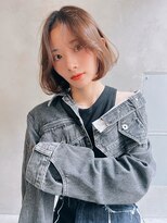 オーウェル 銀座(Owelle)&nbsp;銀座　cheri 透明感ベージュ×ゆるふわボブ