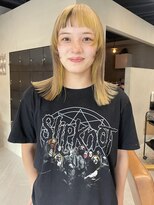 ヘアー アイス ルーチェ(HAIR ICI LUCE) ホワイトベージュ ポイントカラー 顔周りカラー 顔周りカット/林