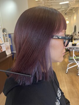 ラック 津田沼(LUCK) ラベンダーピンク×シアーラベンダーイヤリングカラー