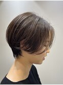 前髪長めハンサムショート