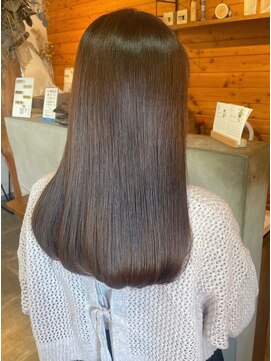 ビスクヘアデザイン(bisq hair design) 髪質改善カラー 艶カラー ブラウンカラー ミディアム