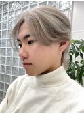 ガイルヘアメンズアッシュグレージュカラーシルバーカラーダブル