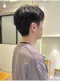 襟足はナチュラルにメンズパーマ