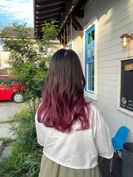 アズグロウヘアー(AS GROW HAIR) グラデーションカラ[デザインカラーレイヤーカットウェットヘア