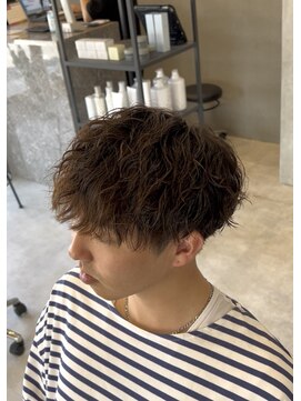 エッジ(EDGE) 大分メンズ無造作ツイストスパイラルパーマ刈り上げショート