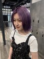 ヘアメイク アース 福島イオン通り店(HAIR & MAKE EARTH) ブリーチカラー/ラベンダーカラー/ボブ