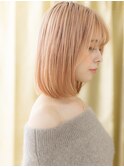 ハイトーンカラー透明感外国人風金髪ボブA0志木20代30代