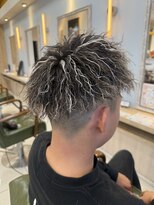 アース 都城川東店(HAIR & MAKE EARTH)&nbsp;ツイストパーマ×ホワイトメッシュ