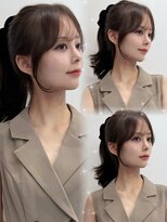 ハピネス 梅田茶屋町店(HAPPINESS)&nbsp;韓国風/レイヤーカット/顔周り/顔まわり/髪質改善/ベージュ