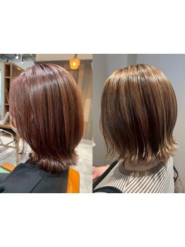 《ブリーチなしで可能◎》自然で艶やかなベージュカラーが年代問わず人気＊[ダブルカラー/ハイライト/50代]