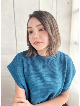 【30代の白髪悩み】白髪ぼかしハイライト＊大人ヘア」